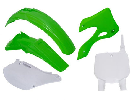 Plastic Kit Rtech Front & Rear Fenders Sidepanels & Radiator Shrouds& Front Numberplate Kx125 Kx250 | Formula