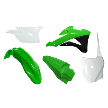 Plastics Kit Rtech Front / Rear Fender Side Panels Radiator Shrouds &Front Numberplate Kx85 Kx100 | Formula
