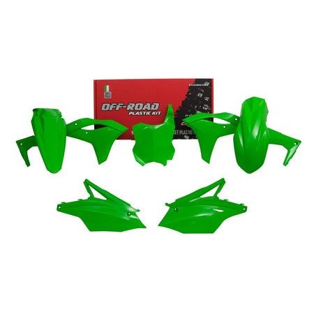 Plastics Kit Rtech W/ Front&Rear Fenders Sidepanels&Radiator Shrouds& Front Numberplate Kx250f 17-20 | Formula