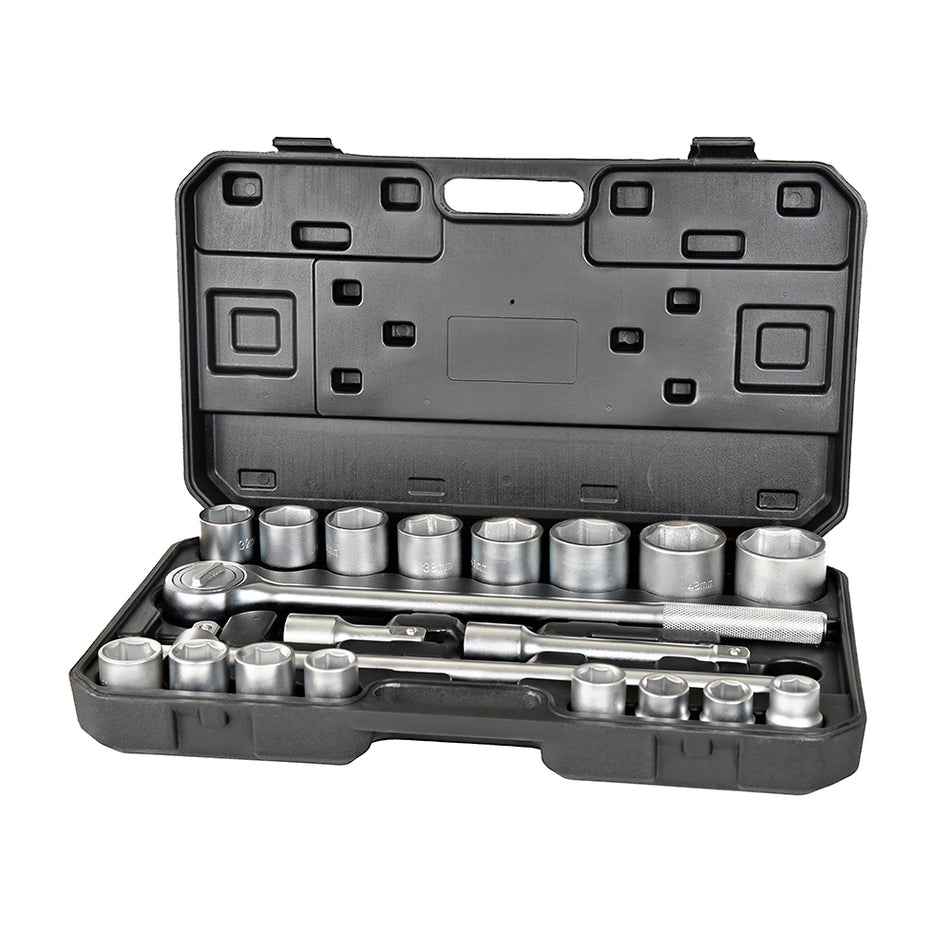 Powerbuilt 3/4Dr 21pc Metric Socket Set