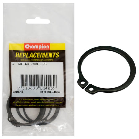 Champion 45mm External Circlip -5pk | ISL