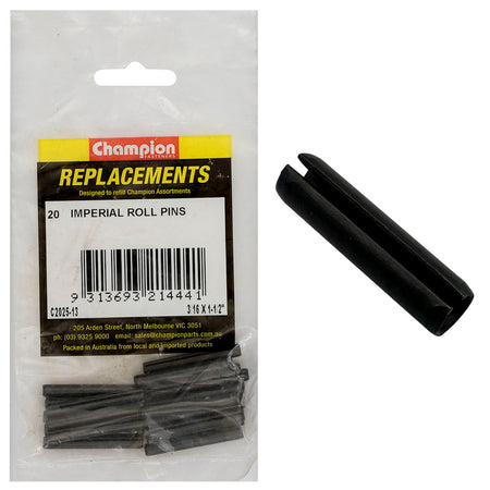 Champion 3/16 x 1-1/2in Imperial Roll Pin -20pk | ISL