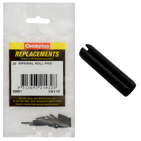 Champion 3/32 x 1/2in Imperial Roll Pin -20pk | ISL