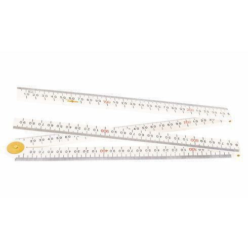 Crescent 1m Bevelled Edge Folding Ruler