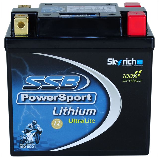 Motorcycle And Powersports Battery 12v 180cca By Ssb High Performance