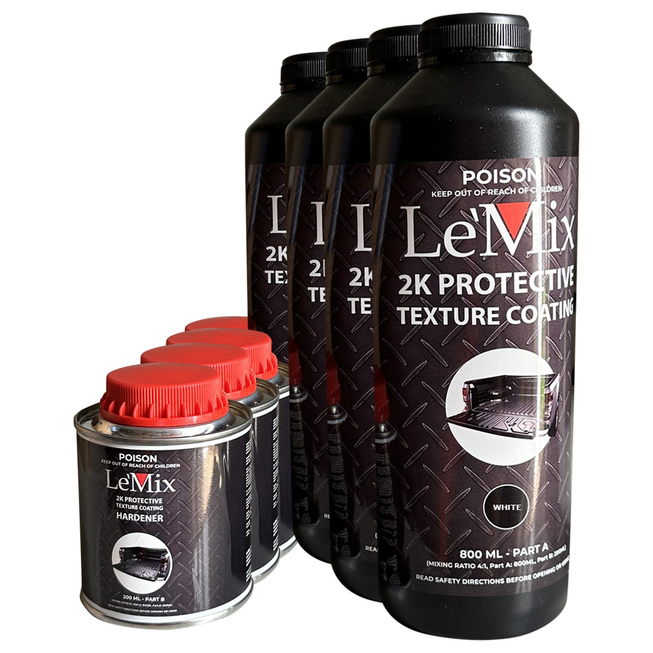 Le Mix 2k Texture Coating Kit Black 4l