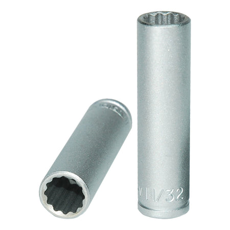 Teng 1/4in Dr. Deep Socket 11/32in 12pt | ISL