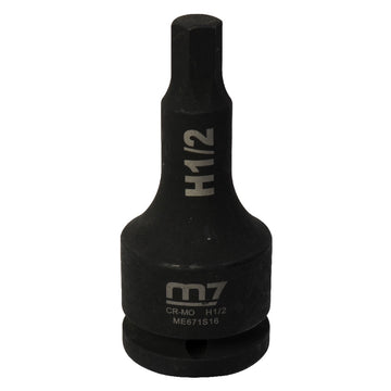 M7 impact hex socket 3/4 inch drive 1/2 inch