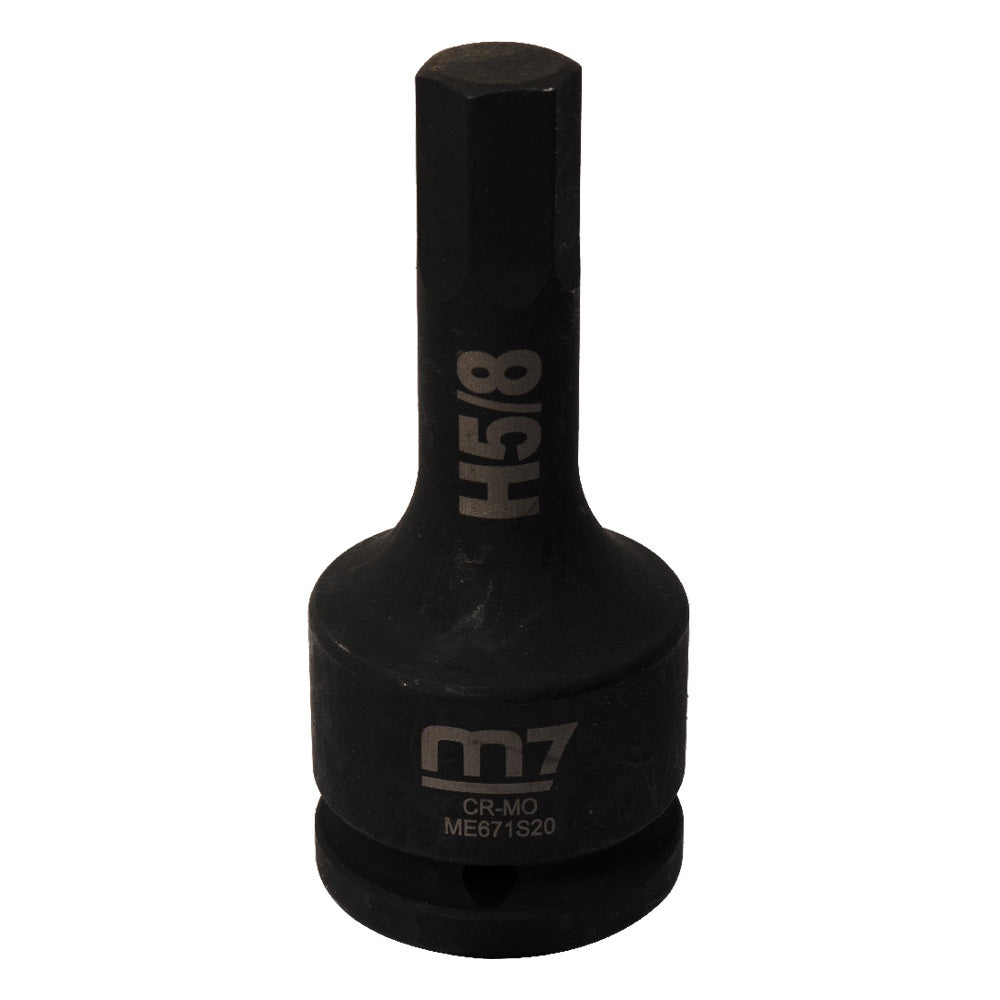 M7 impact hex socket 3/4 inch drive 5/8 inch