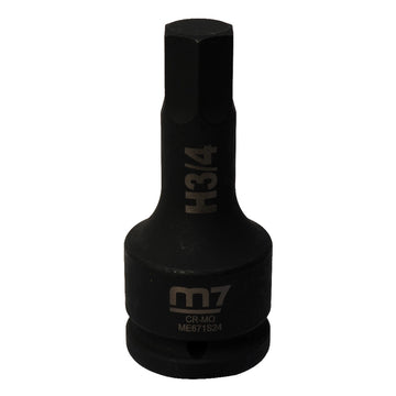 M7 hex bit impact socket 3/4 inch drive