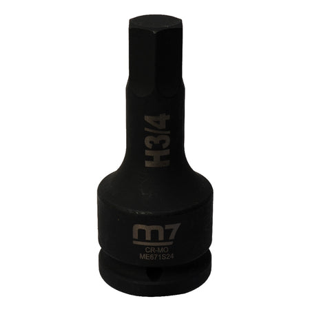 M7 hex bit impact socket 3/4 inch drive