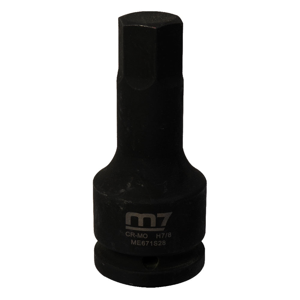 M7 impact hex socket 3/4 inch drive 7/8 inch