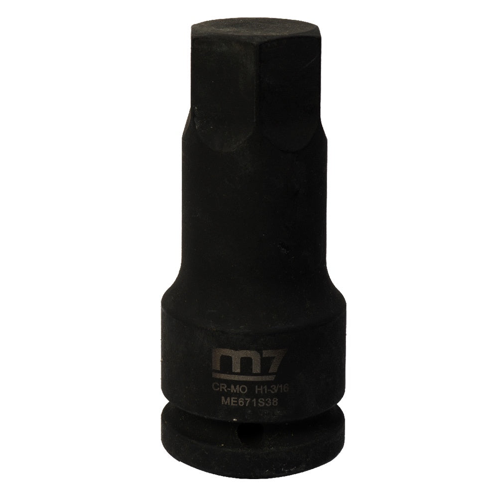 M7 impact hex socket 3/4 inch drive 1-3/16 inch