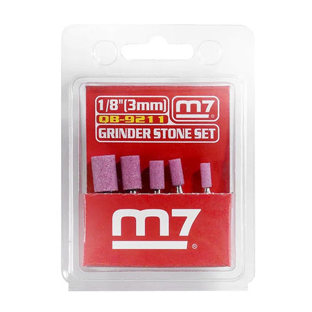 M7 5-piece cylindrical grinder stone set with 1/8 inch shank