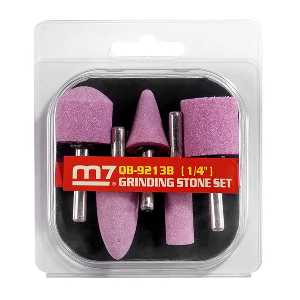 M7 5-piece grinder stone set with 1/4 inch Imperial shank