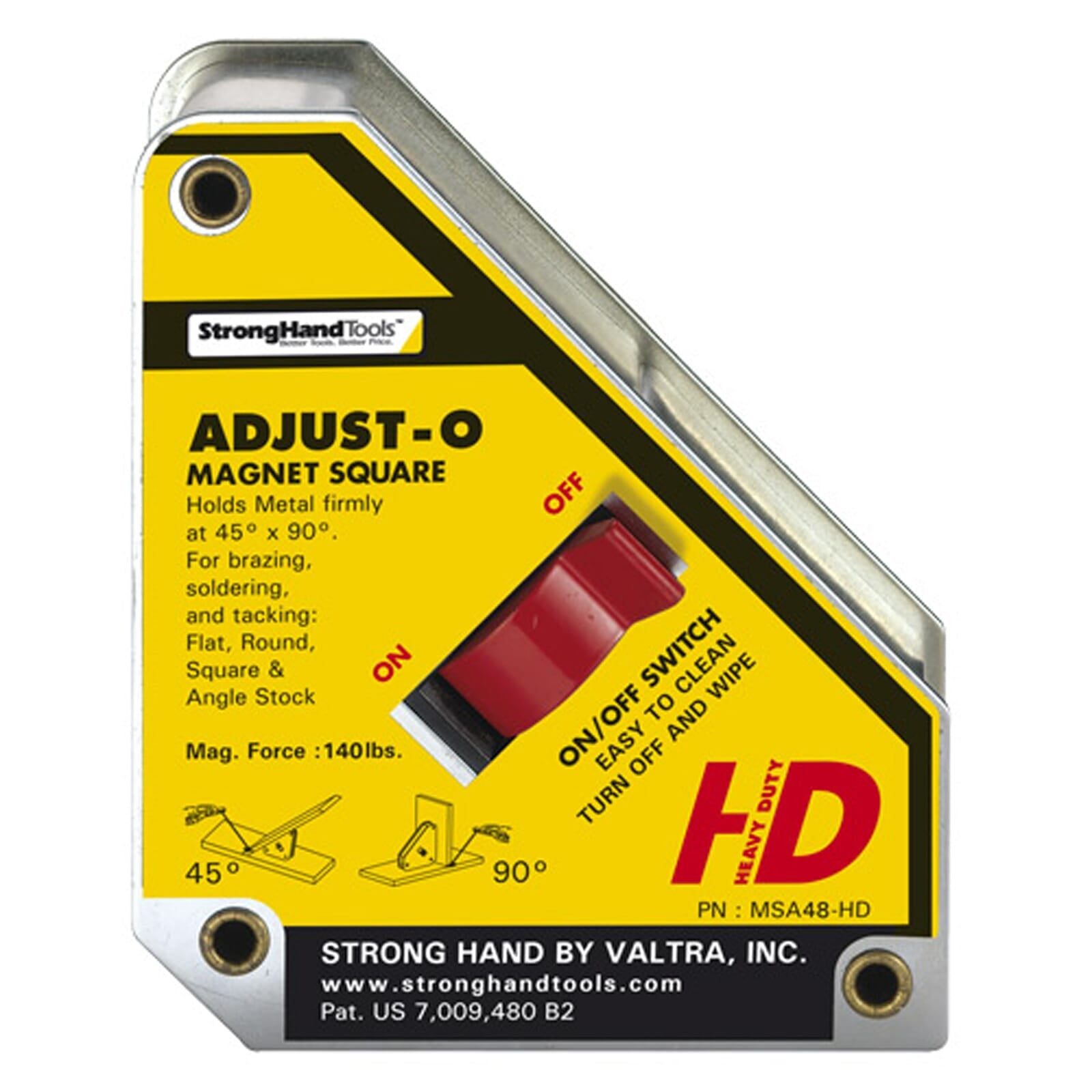 Strong Hand Adjust-O Magnet Square | Hobeca