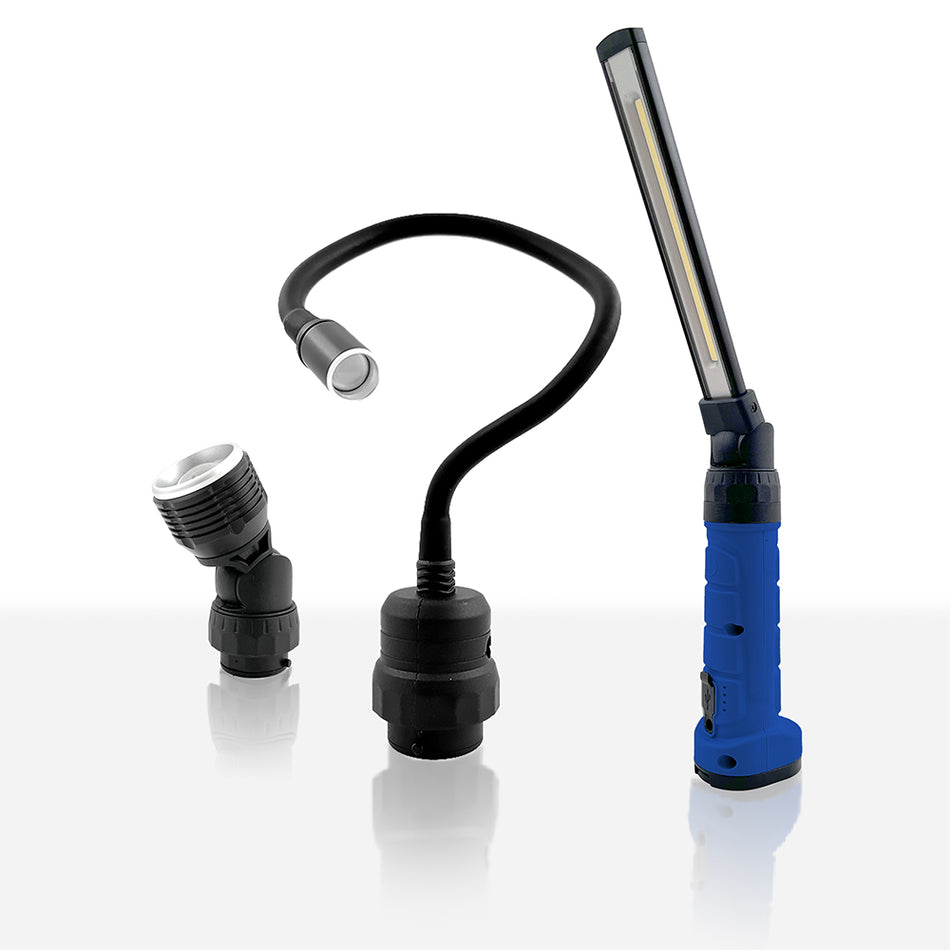 GrizzlyPRO 2-in-1 Quick Change Work Light Kit, LED, Rechargeable