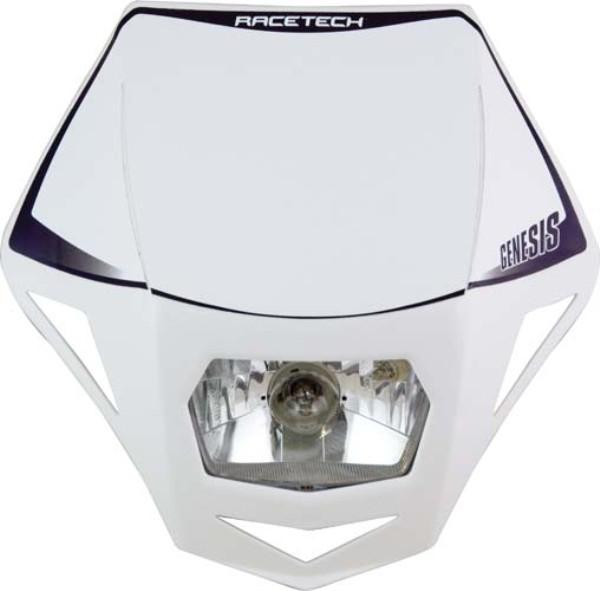 Headlight Assy Rtech Genesis E9 Cert Park Light & Halogen Ba20d 12v 35w Bulb & Holders & Fork Straps