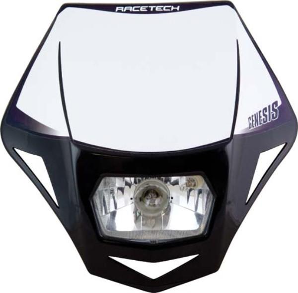 Headlight Assy Rtech Genesis E9 Cert Park Light & Halogen Ba20d 12v 35w Bulb & Holders & Fork Straps