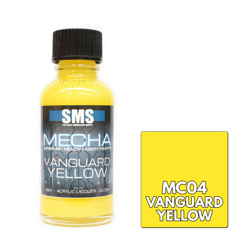 SMS Mecha Vanguard Yellow 30ml airbrush paint bottle