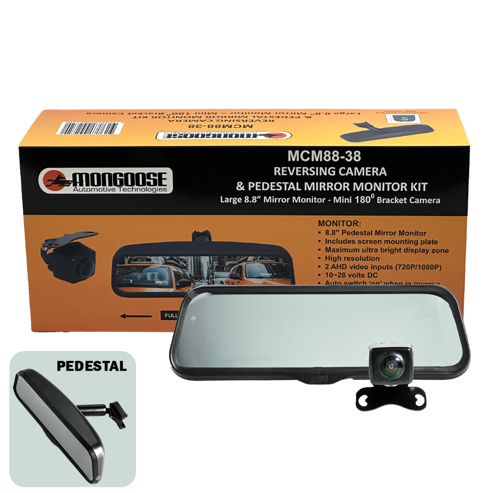 Mcm8838 8.8" Full Hd Replacement Mirror Monitor And Camera Kit | Formula
