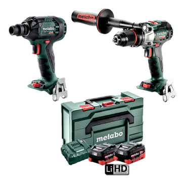 Metabo 18V 130Nm Hammer Drill & 300Nm Impact Wrench Kit | Accent Tools