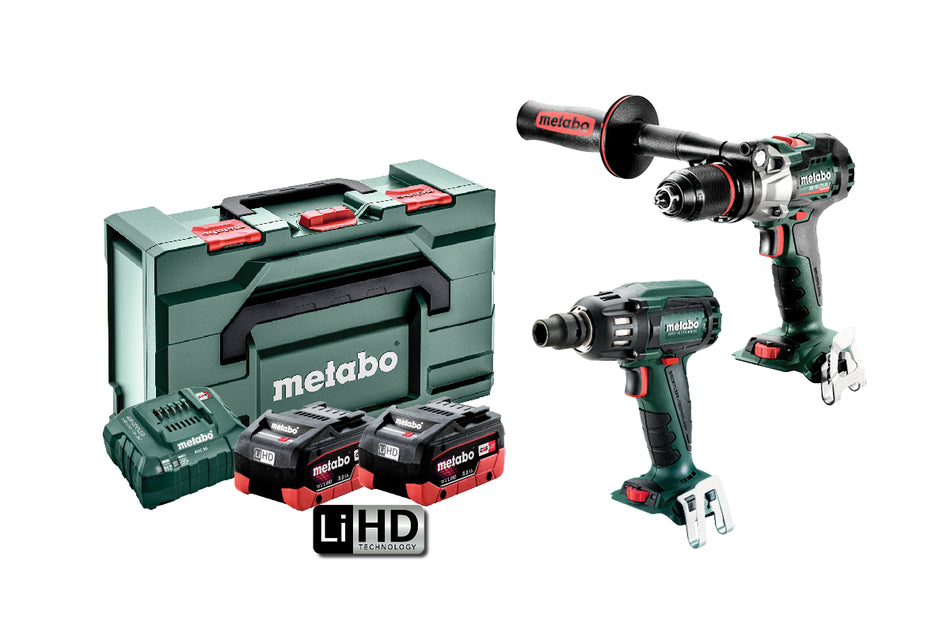 Metabo 18V Brushless Impact Wrench & Hammer Drill Kit