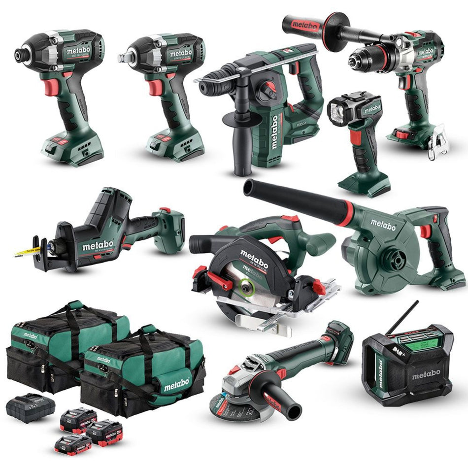 Metabo 18V 10-Piece Brushless Kit