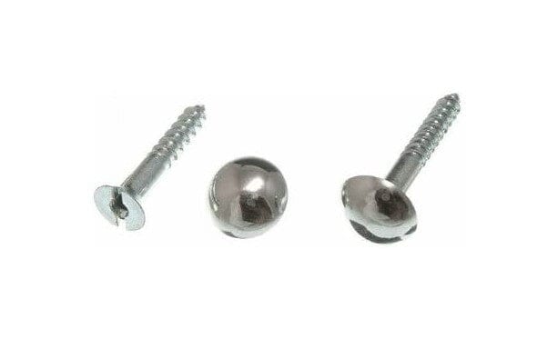 Hipkiss Mirror Screws - CP on Steel #864S 100-pce 25mm x 8g