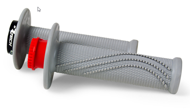 Handlebar Grips Rtech R20 Lock On Grey | Formula