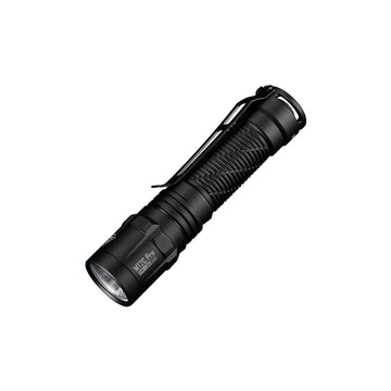 Nitecore MT2C Pro compact tactical torch with 18650 battery and USB-C charging cable
