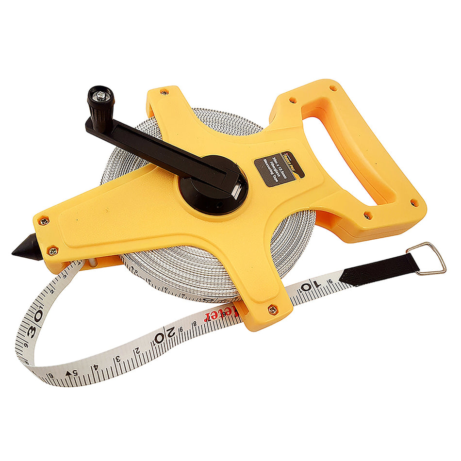 30M Metric Open Frame Fibreglass Tape Measure