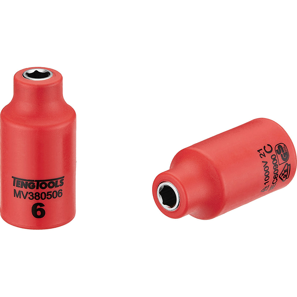 Teng 1000V VDE 3/8in Dr. Insulated Socket - ISL_MV380506
