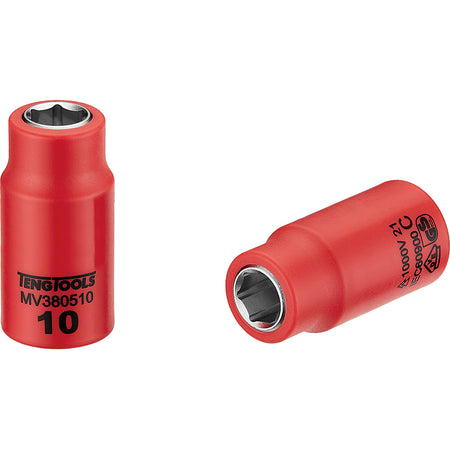 Teng 1000V VDE 3/8in Dr. Insulated Socket - ISL_MV380510