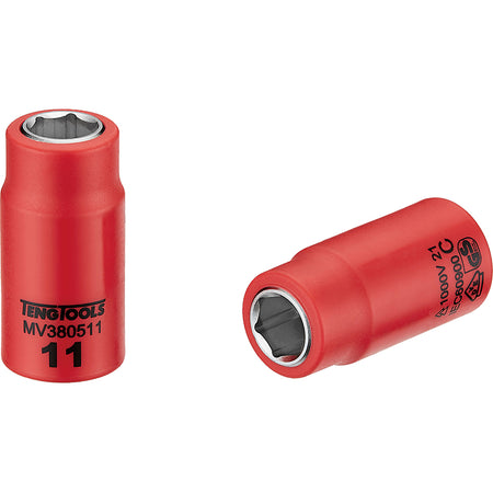 Teng 1000V VDE 3/8in Dr. Insulated Socket - ISL_MV380511