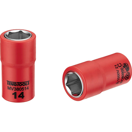 Teng 1000V VDE 3/8in Dr. Insulated Socket - ISL_MV380514
