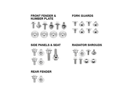 Body Panel Fastener Bolt Kit Psychic Honda Crf250r 2018 Crf450r 17-20 Crf450rx 17-20 Crf250rx 19-21 | Formula