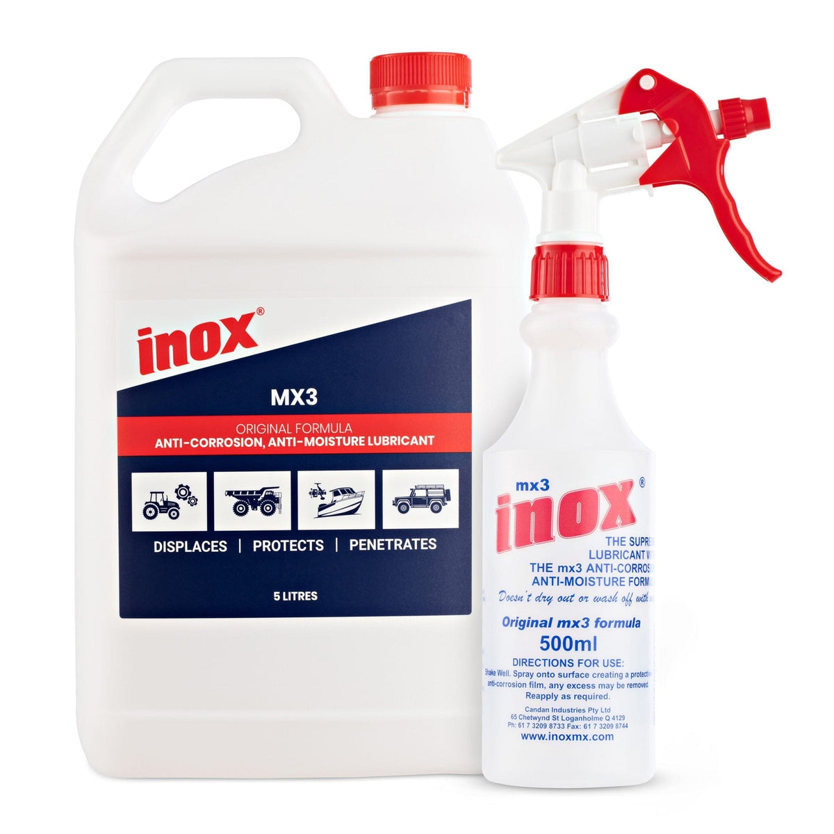 Inox MX3 Lubricant with Applicator Bottle 5L | Hobeca