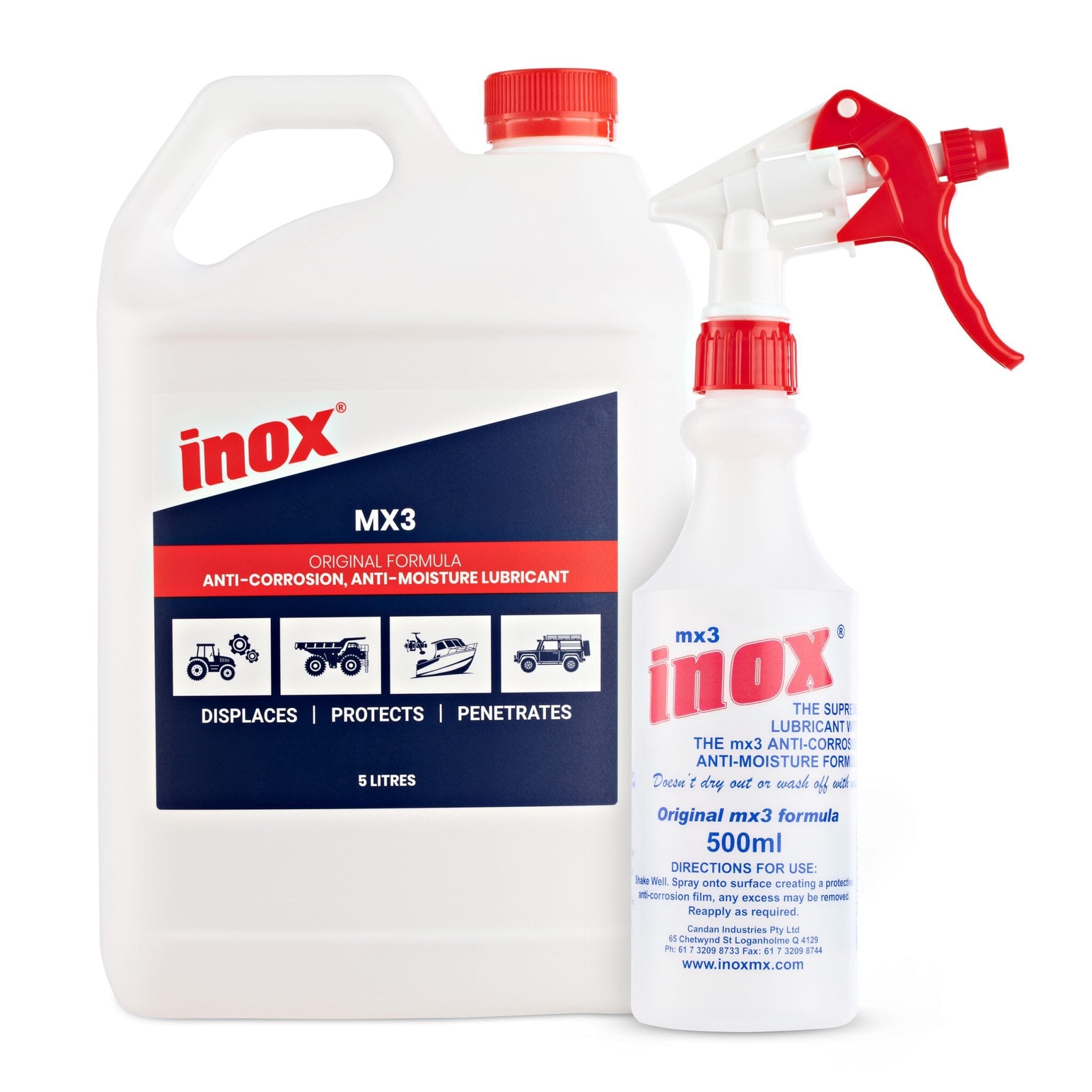 Inox MX3 Lubricant with Applicator Bottle 5L | Hobeca
