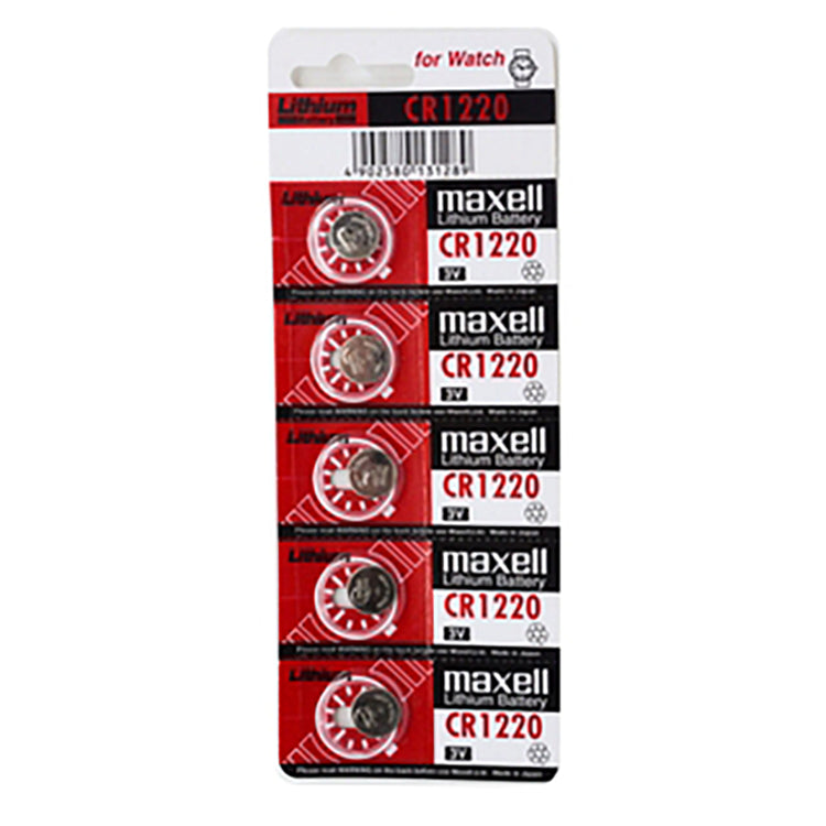 Maxell Lithium Battery Cr1220 3v Coin Cell 5 Pack | Formula