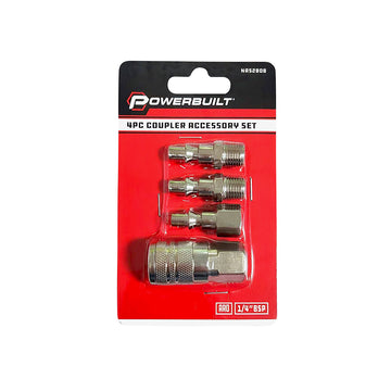 Powerbuilt 4pc Coupler Accessory Set ARO 1/4BSP | Alltrade