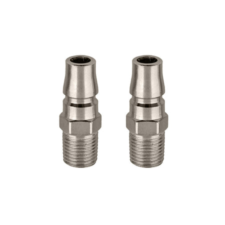 Powerbuilt 2pc Male Connectors NITTO 1/4BSP | Alltrade