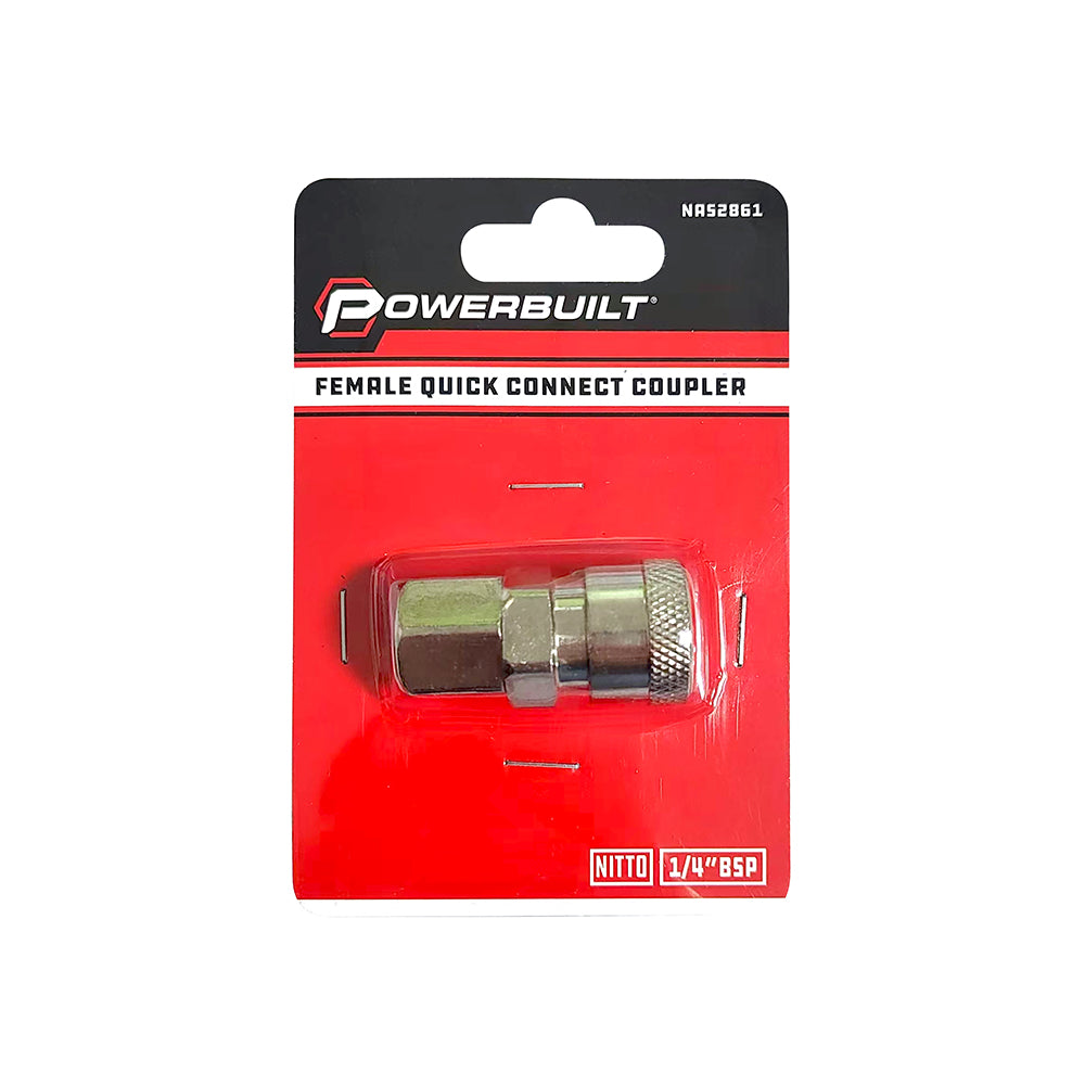 Powerbuilt Female Quick Connect Coupler NITTO 1/4BSP | Alltrade