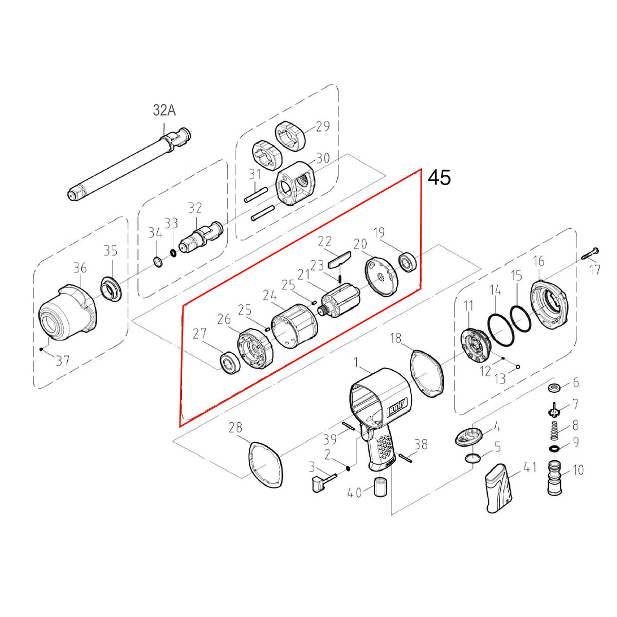 M7 Cylinder Assembly (19-27) For Nc-6266 | Formula
