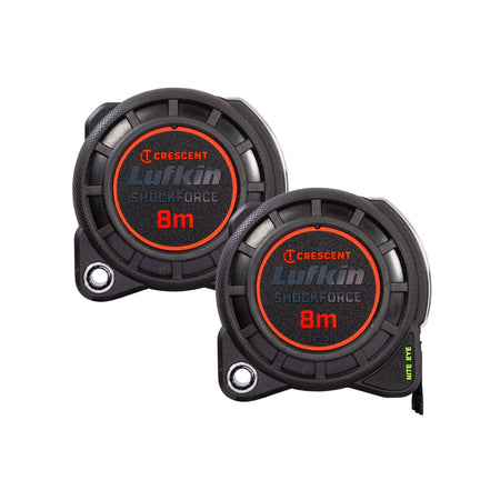 Crescent 8m Nite Eye Tape Measure - Twin Pack | Accent Tools