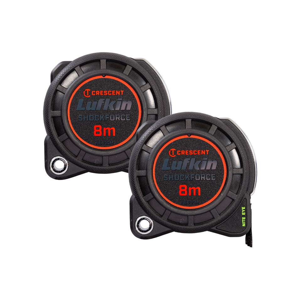 Crescent 8m Nite Eye Tape Measure - Twin Pack | Accent Tools
