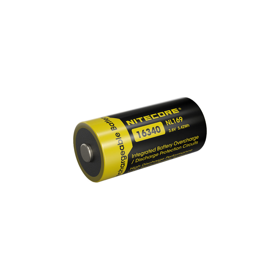 Nitecore Li-Ion Rechargeable 16340 Battery 950mah 3.6v