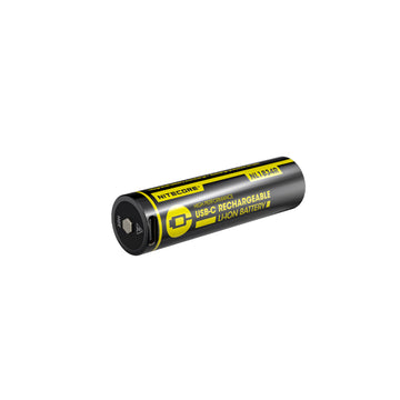 Nitecore 18650 rechargeable Li-ion battery 3400mAh with USB-C charging port
