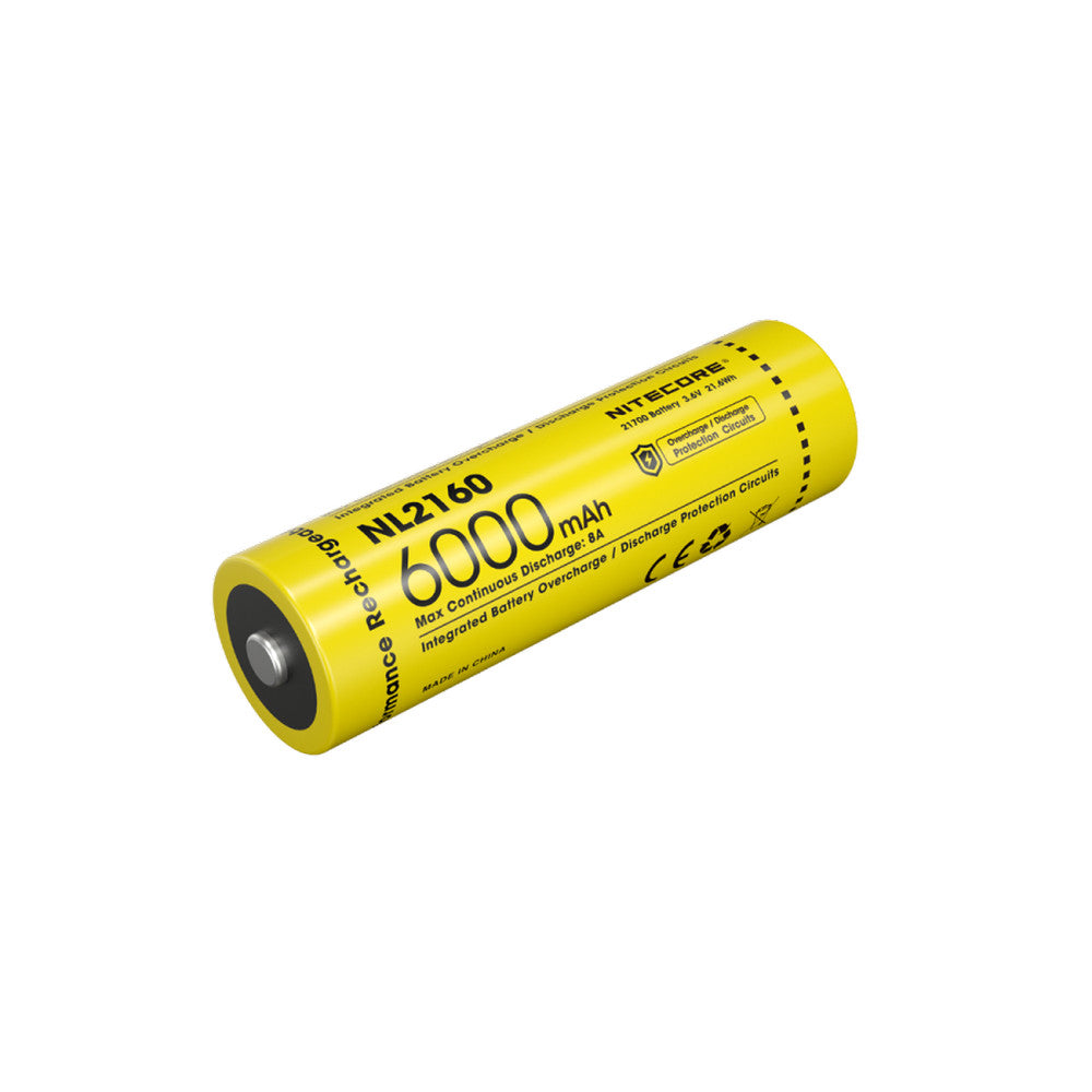 Nitecore 6000Mah Rechargeable 21700 Li-Ion Battery