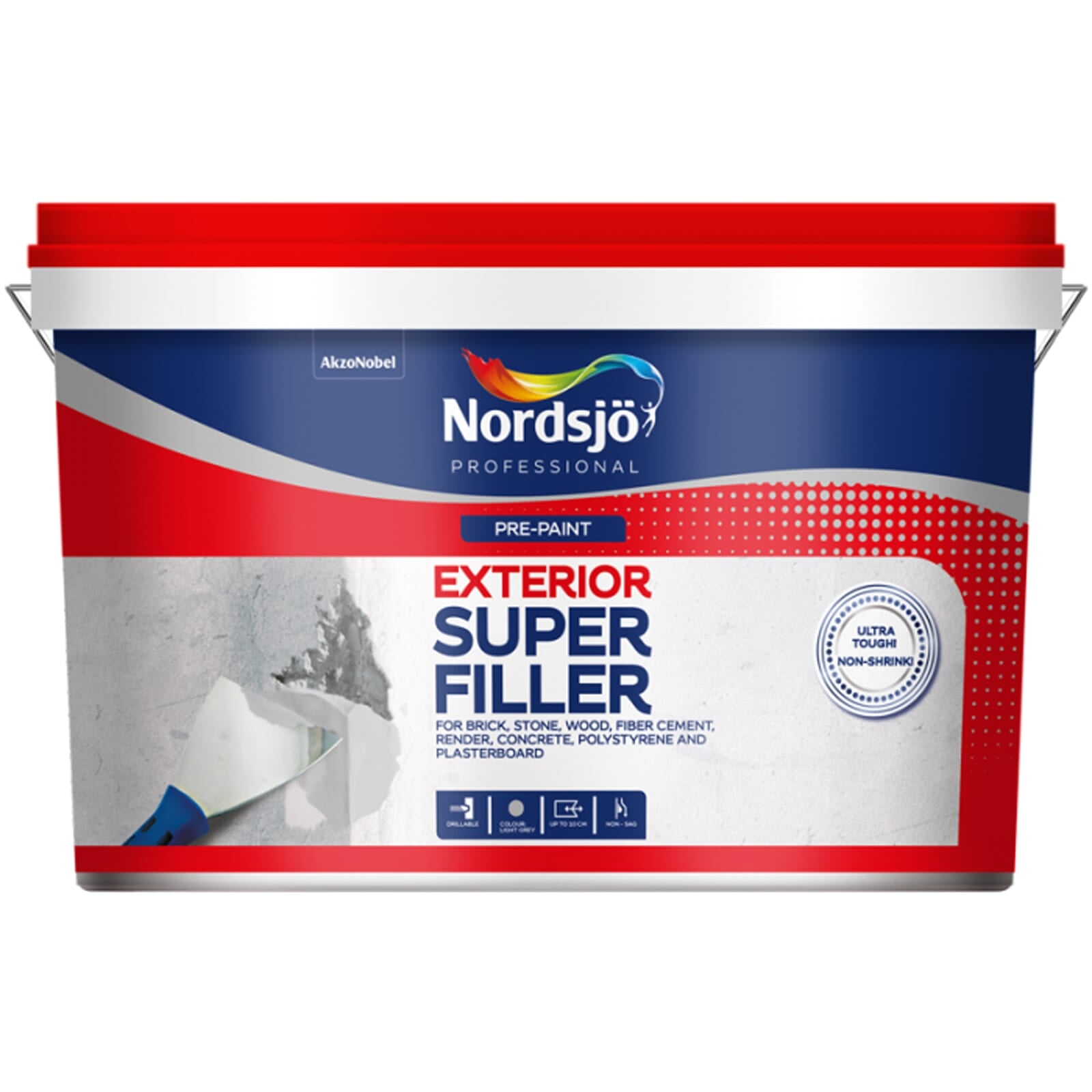 Nordsjo Professional Super Filler - Exterior 2.5L | Hobeca